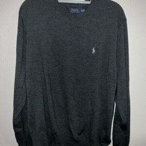 Polo by Ralph Lauren Gray Crewneck Sweater